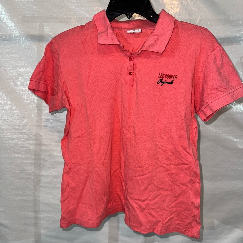 Lee Cooper Coral Polo Shirt